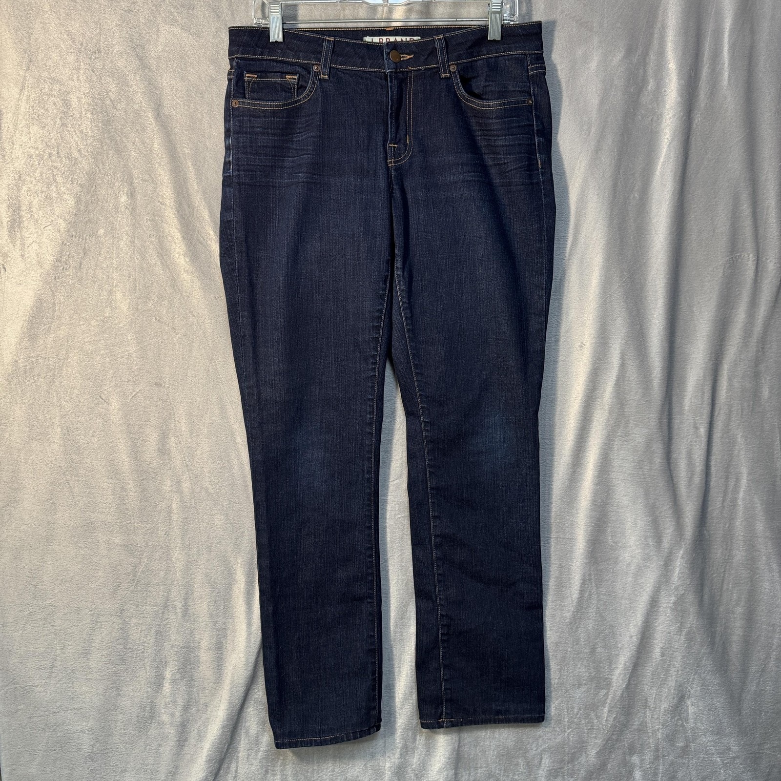 J Brand Jeans Womens 31 Blue Ink Curvy Fit Cigarette Leg Stretch Denim